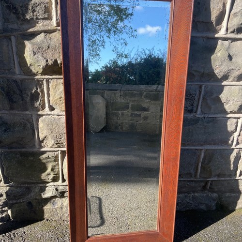 Antique Oak Tailors Mirror Dressing Mirror