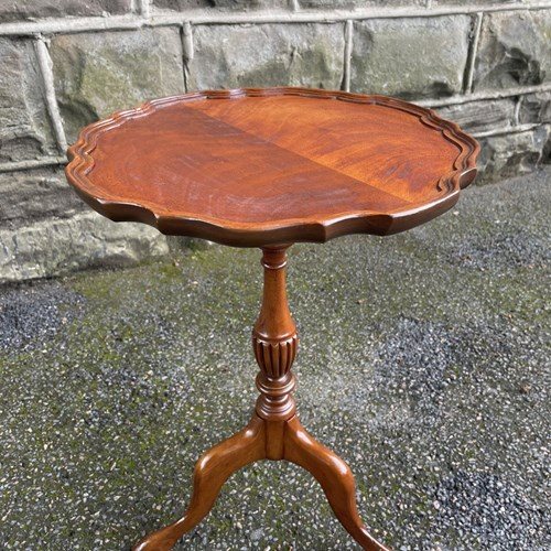 Antique Walnut Tripod Wine Table