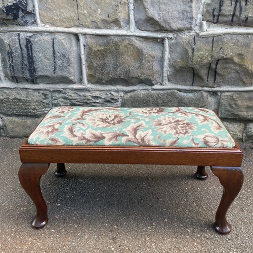 Antique Walnut Foot Stool