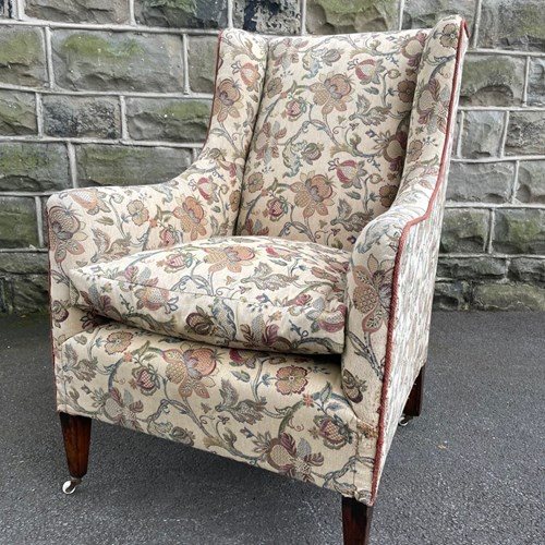 Antique Country House Upholstered Armchair