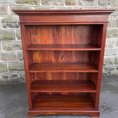 Quality Mahogany Open Library Bookcase Bookshelves