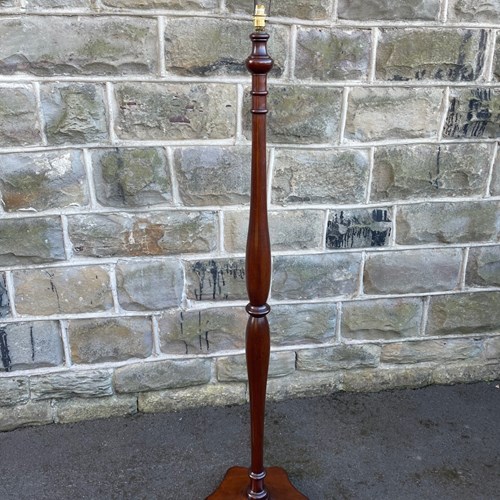 Antique Mahogany Floor Lamp Standard Lamp