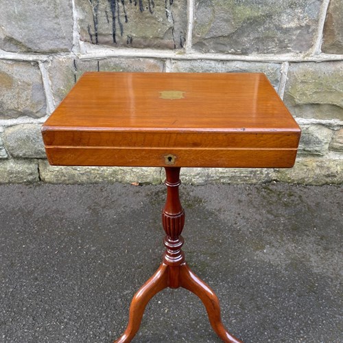 Antique Mahogany Cutlery Box Collectors Box