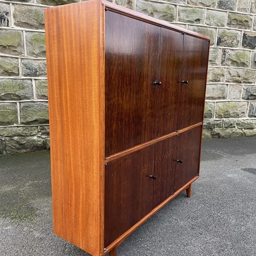 Mid 20Th Century Retro Teak & Walnut Side Cabinet