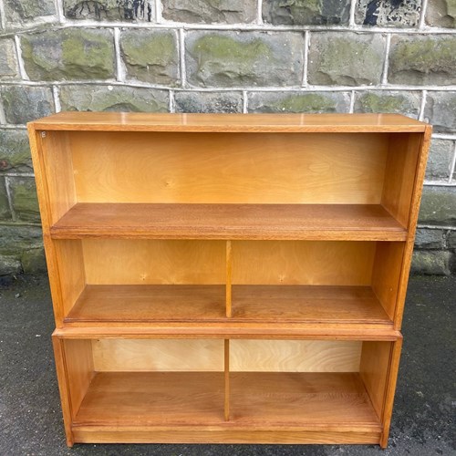 Golden Oak Stacking Library Bookcases Bookshelves