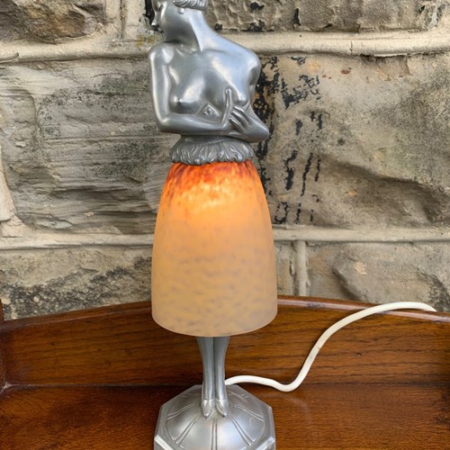 Art Deco Table Lamp By Brevete