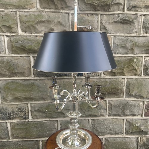 Quality Silver Plated Table Lamp