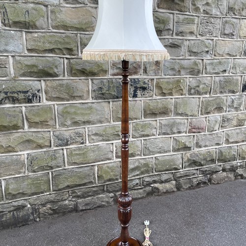 Antique Oak Floor Lamp Standard Lamp