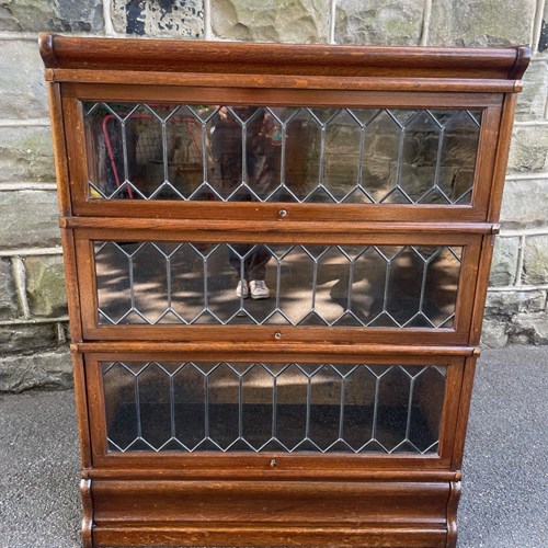 Antique Oak Globewernicke Stacking Library Bookcase