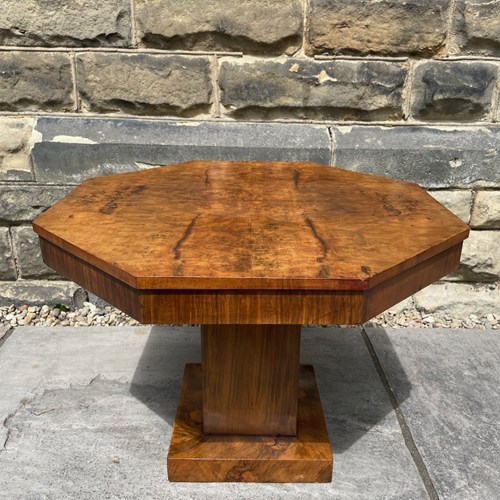 Art Deco Burr Walnut Coffee Table