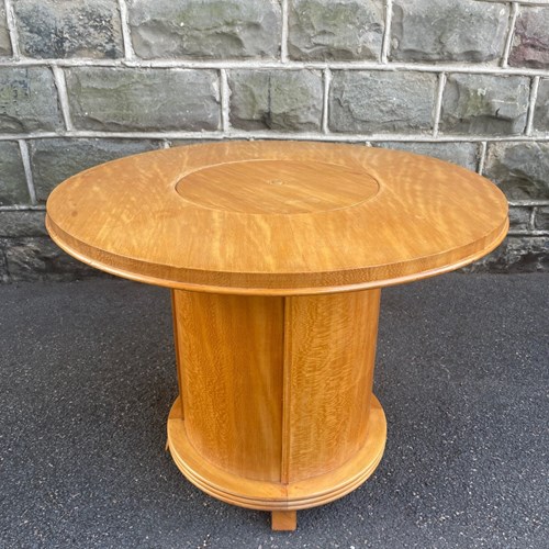 Art Deco Satin Walnut Pop Up Cocktail Cabinet