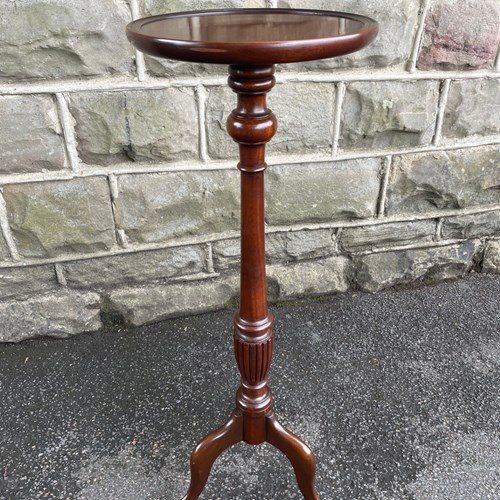 Quality Mahogany Plant Stand Torchiere