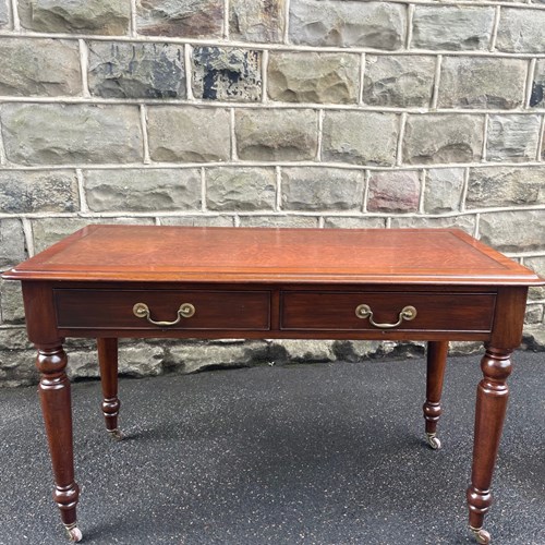Antique Mahogany 2 Draw Writing Table Desk