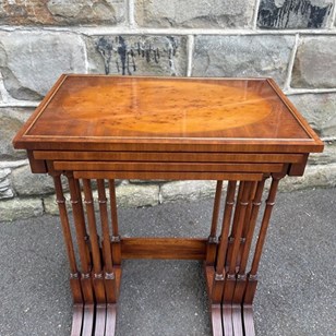 Quality Mahogany & Burr Yew Nest 4 ...