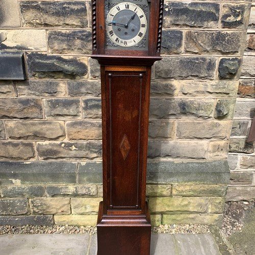 Antique Oak Granddaughter Clock