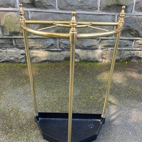 Brass & Cast Iron Umbrella Stick Stand