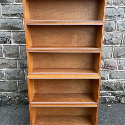 Golden Oak Stacking Library Bookcase Bookshelves