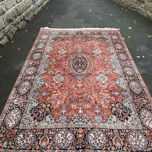 Quality Persian Silk Carpet 9Ft X 6Ft