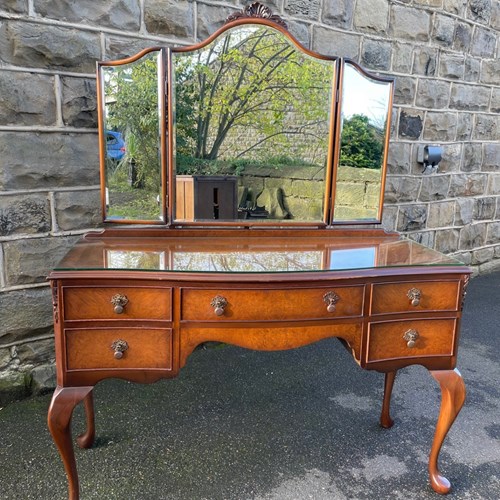 Antique Burr Walnut Dressing Table