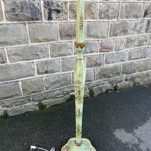 Antique Chinoiserie Decorated Floor Lamp