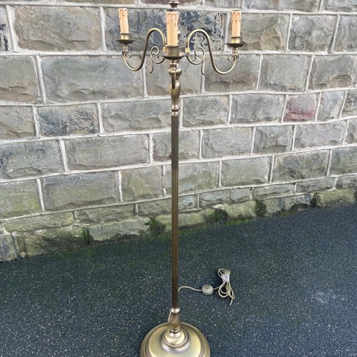 Quality Brass 3 Branch Floor Lamp Standard Lamp