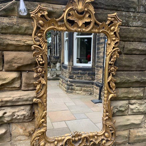 Large Antique Giltwood Wall Mirror