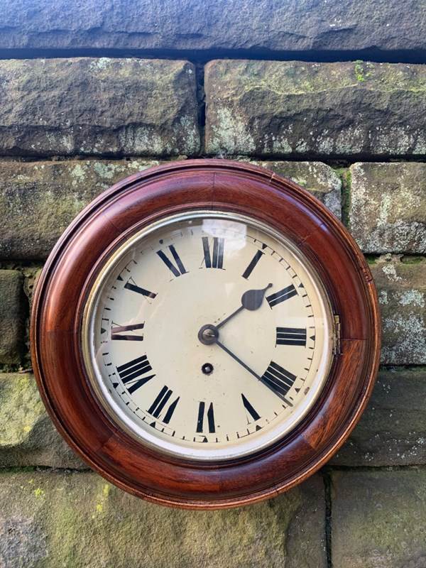 Antique Mahogany 8" Dial Fusee Wall Clock-town-house-traders-thumbnail-img-8665-main-638173284319345529.jpg