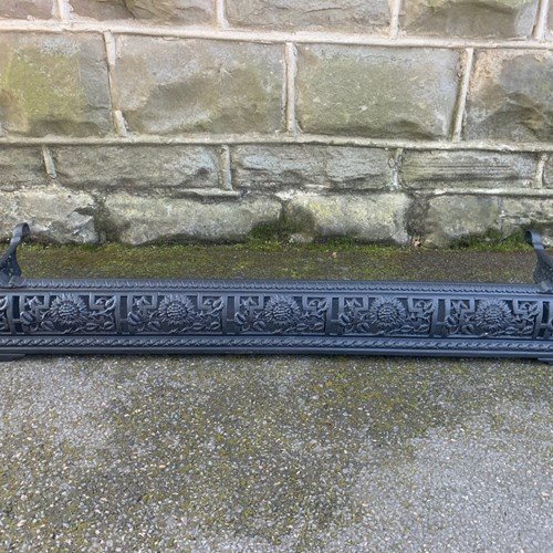 Antique Cast Iron Fire Fender