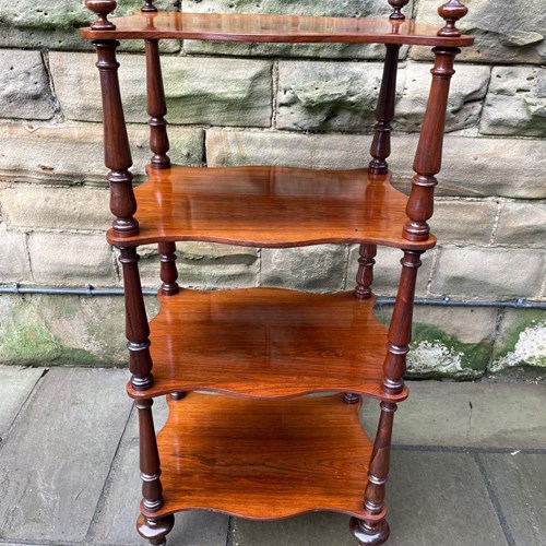 Antique Rosewood 4 Tier What Not Stand