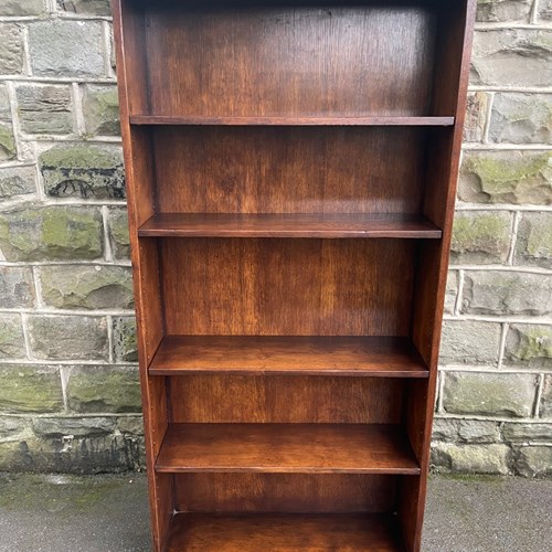 Quality Solid Oak Open Library Bookcase