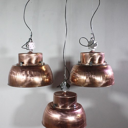 industrial Copper Pendant lights
