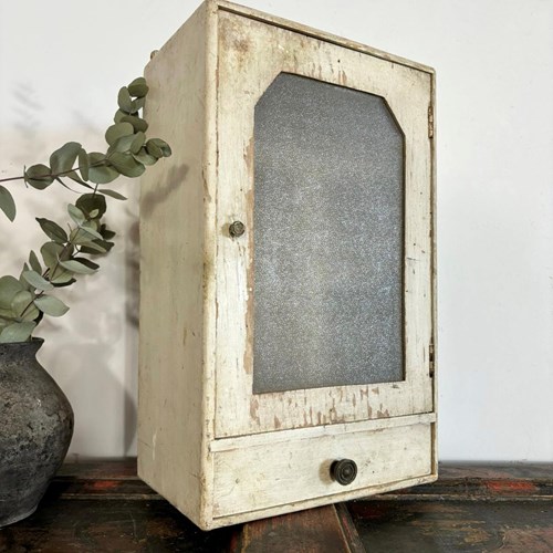 Antique Original Painted French Cabinet 