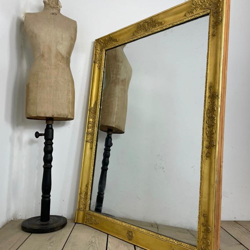 19Th Century Antique French Empire Mirror 