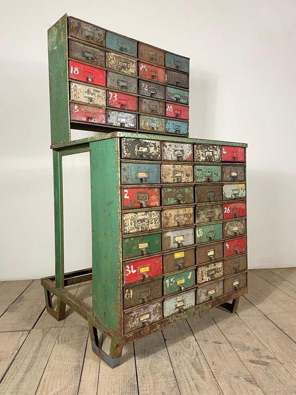 Vintage Industrial Military Original Painted Bank Of Drawers -vintage-boathouse-8718660d-737a-4290-ace9-5914e9746a39-main-638133072412890679.jpeg