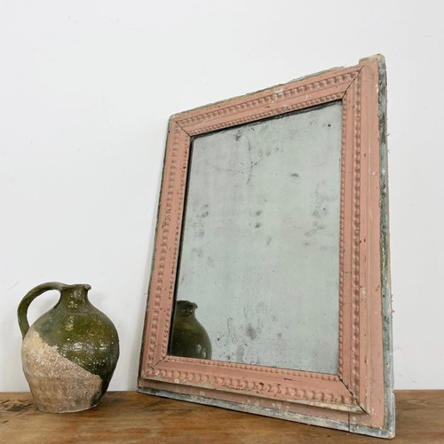 19Th Century French Original Painted Foxed Mirror