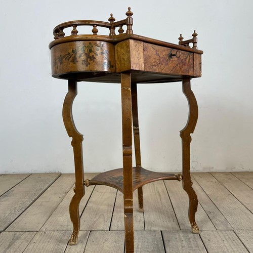 Antique French Decorative Sewing Table 