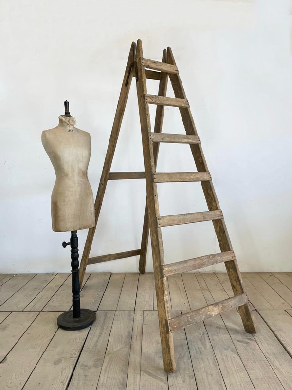 Large Antique French Shop Display Ladders -vintage-boathouse-f2664a34-1116-45df-a0b1-901c3a704aa9-main-637986212897041638.jpeg