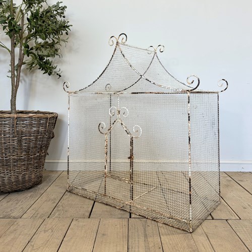 Decorative Antique Wrought Iron Bird Cage 