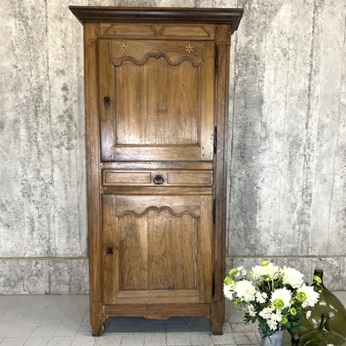 French Hardwood 2 Door Cupboard And Drawer