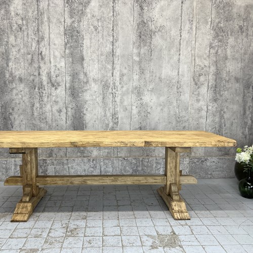 249.5Cm Solid Oak Farmhouse Refectory Dining Table