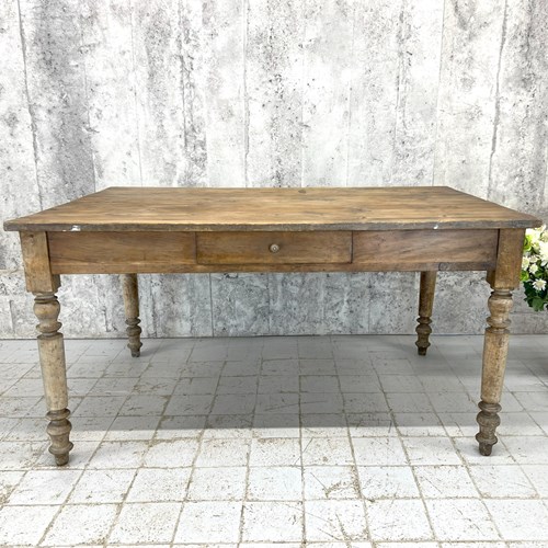 Nearly Square Rustic Kitchen Table Desk