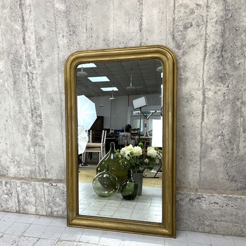 137.5Cm High Louis Philippe Gold Coloured Mirror