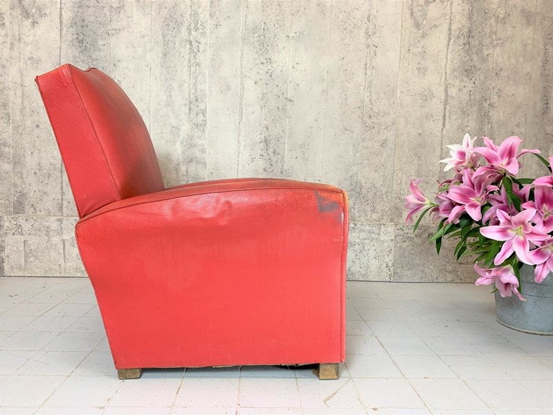 1950'S Classic French Club Armchair To Reupholster-vintage-french-vintage-french-boho-1950-s-red-club-chair-to-reupholster5-1024x1024-main-637553069144884416.jpg