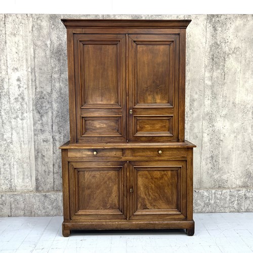19Th Century Walnut Wood Housekeepers Dresser Cupboard