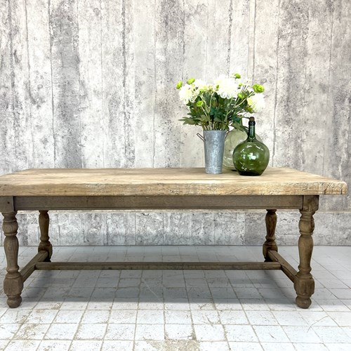 200Cm Silvered Oak Farmhouse Refectory Dining Table