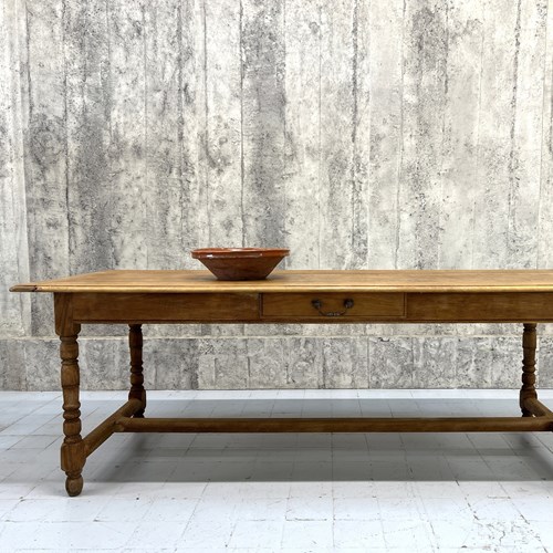 216.5Cm Solid Oak Farmhouse Refectory Dining Table