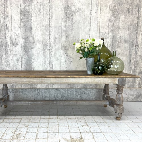 259Cm French Farmhouse Refectory Dining Table