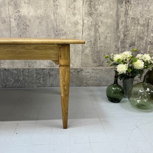 300Cm Long Solid Oak Taper Leg Refe...