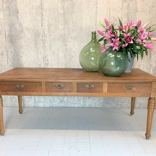 200Cm Art Deco Style Console Table With Four Drawers
