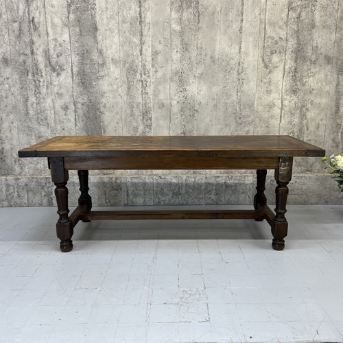 201Cm Oak Farmhouse Dining Table